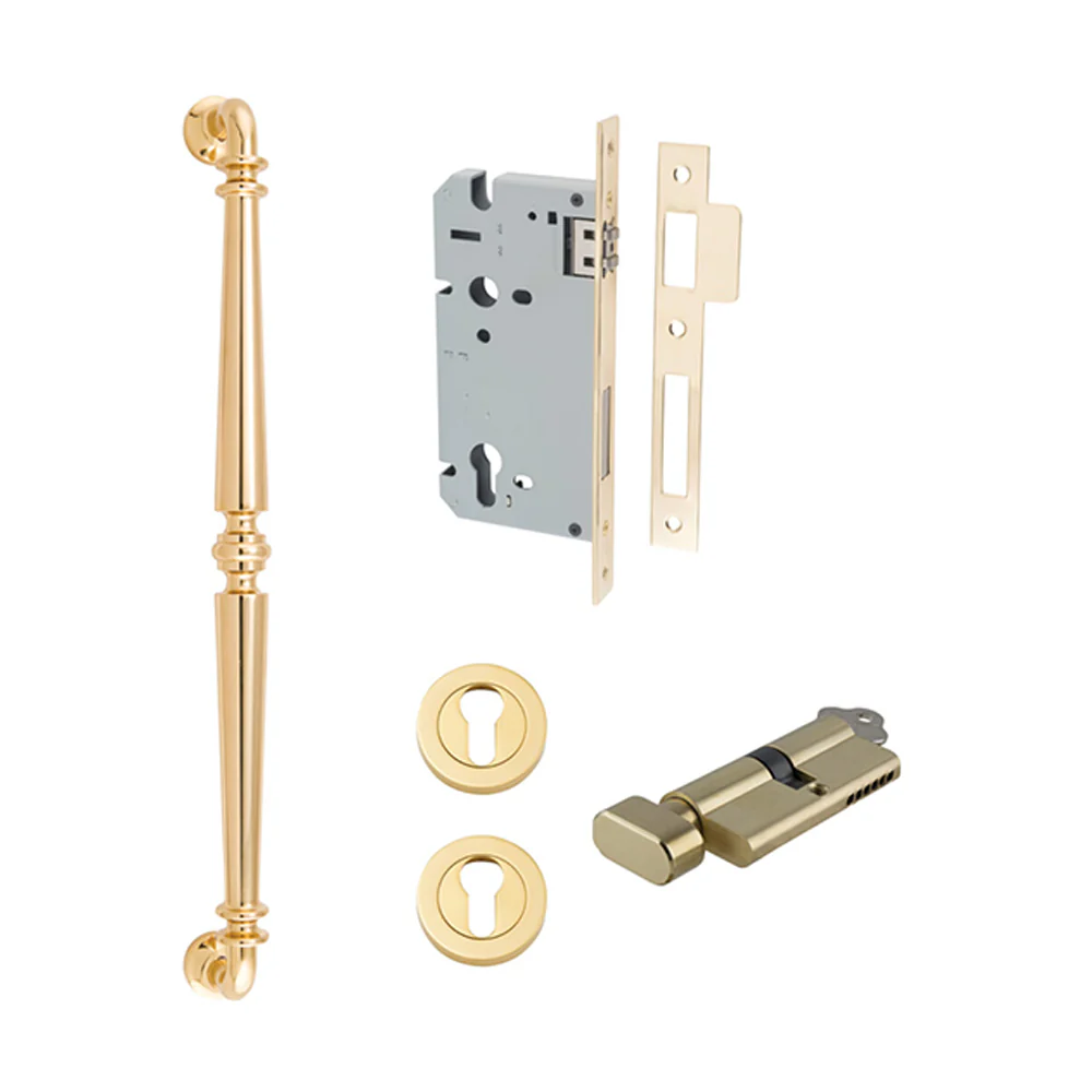 Iver Sarlat Door Pull Handle Entrance Kit Key/Thumb 450mm - Available in Various Finishes - Image 11