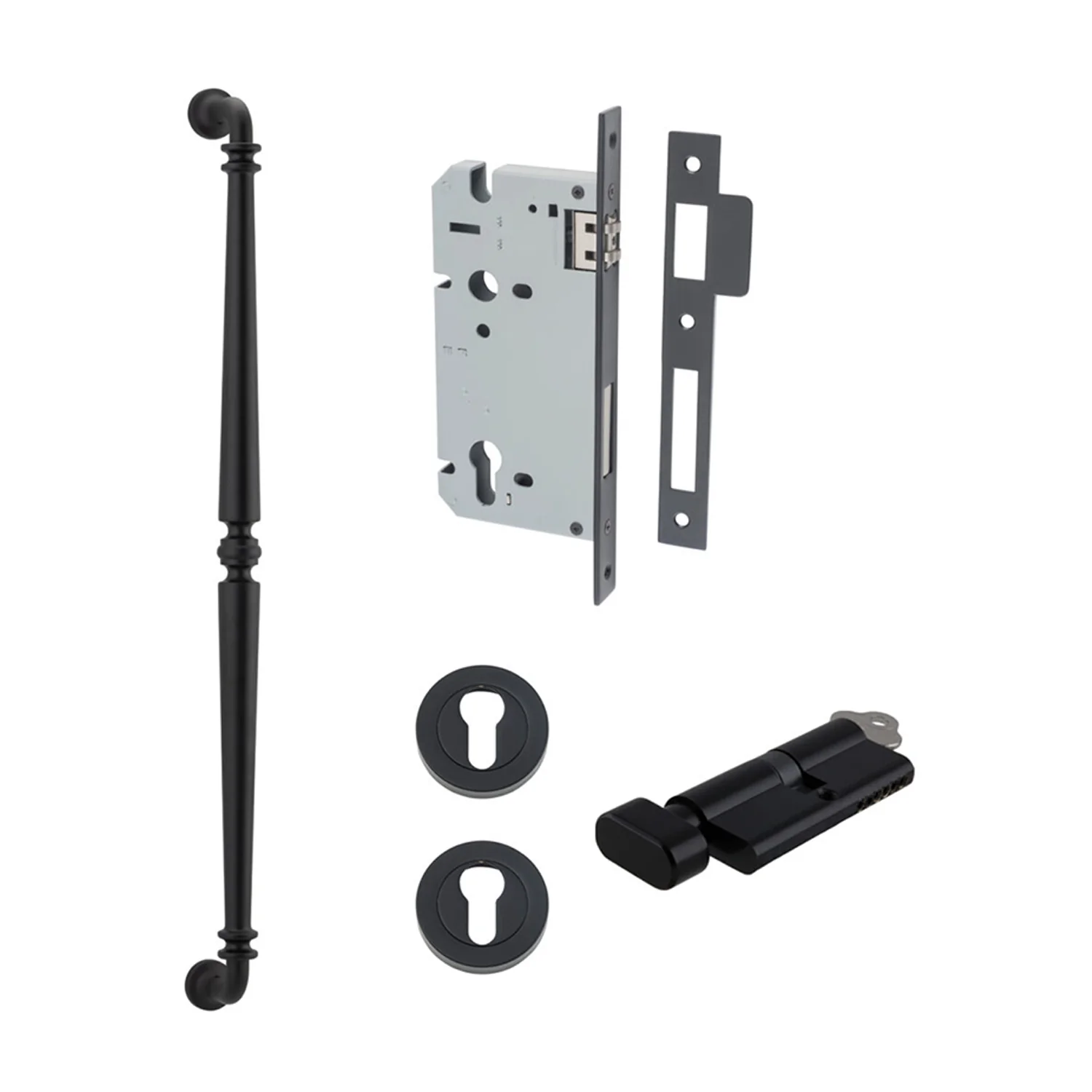 Iver Sarlat Door Pull Handle Entrance Kit Key/Thumb 600mm - Available in Various Finishes - Image 10