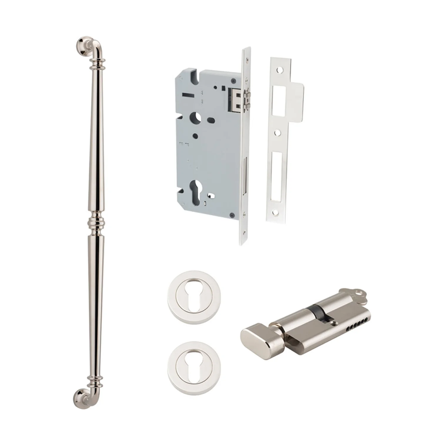 Iver Sarlat Door Pull Handle Entrance Kit Key/Thumb 600mm - Available in Various Finishes - Image 13
