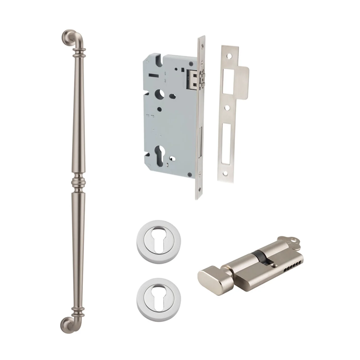 Iver Sarlat Door Pull Handle Entrance Kit Key/Thumb 600mm - Available in Various Finishes - Image 14