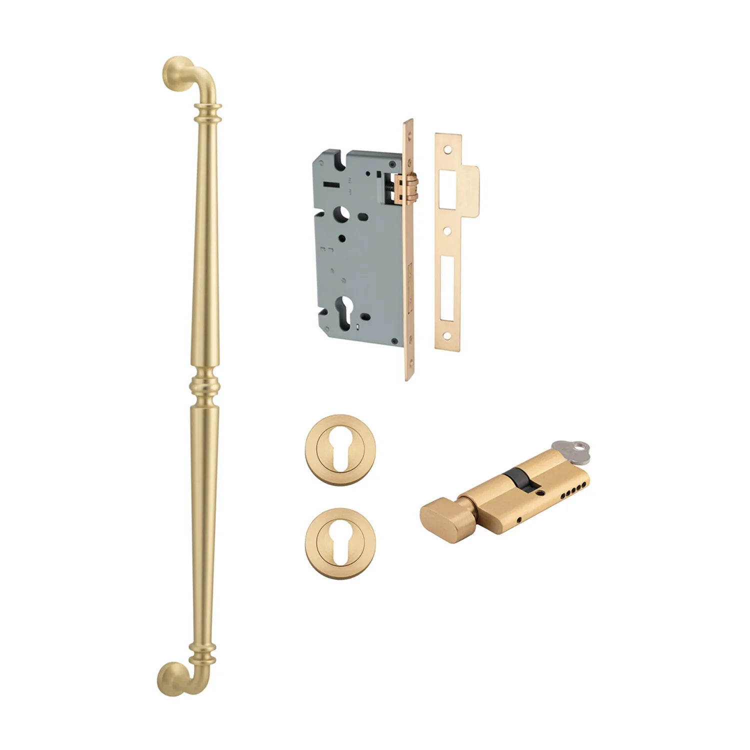 Iver Sarlat Door Pull Handle Entrance Kit Key/Thumb 600mm - Available in Various Finishes - Image 16