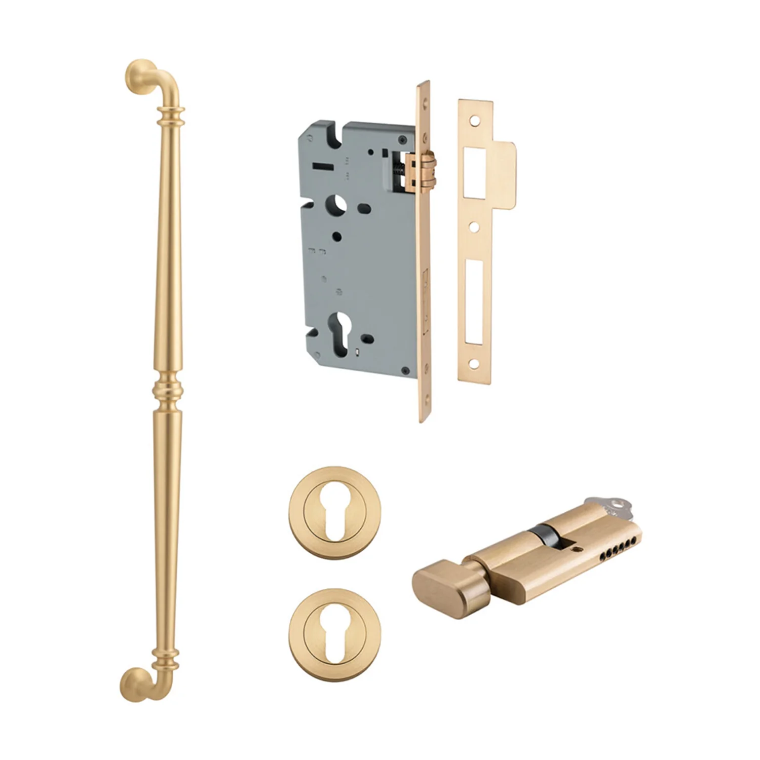 Iver Sarlat Door Pull Handle Entrance Kit Key/Thumb 600mm - Available in Various Finishes - Image 7