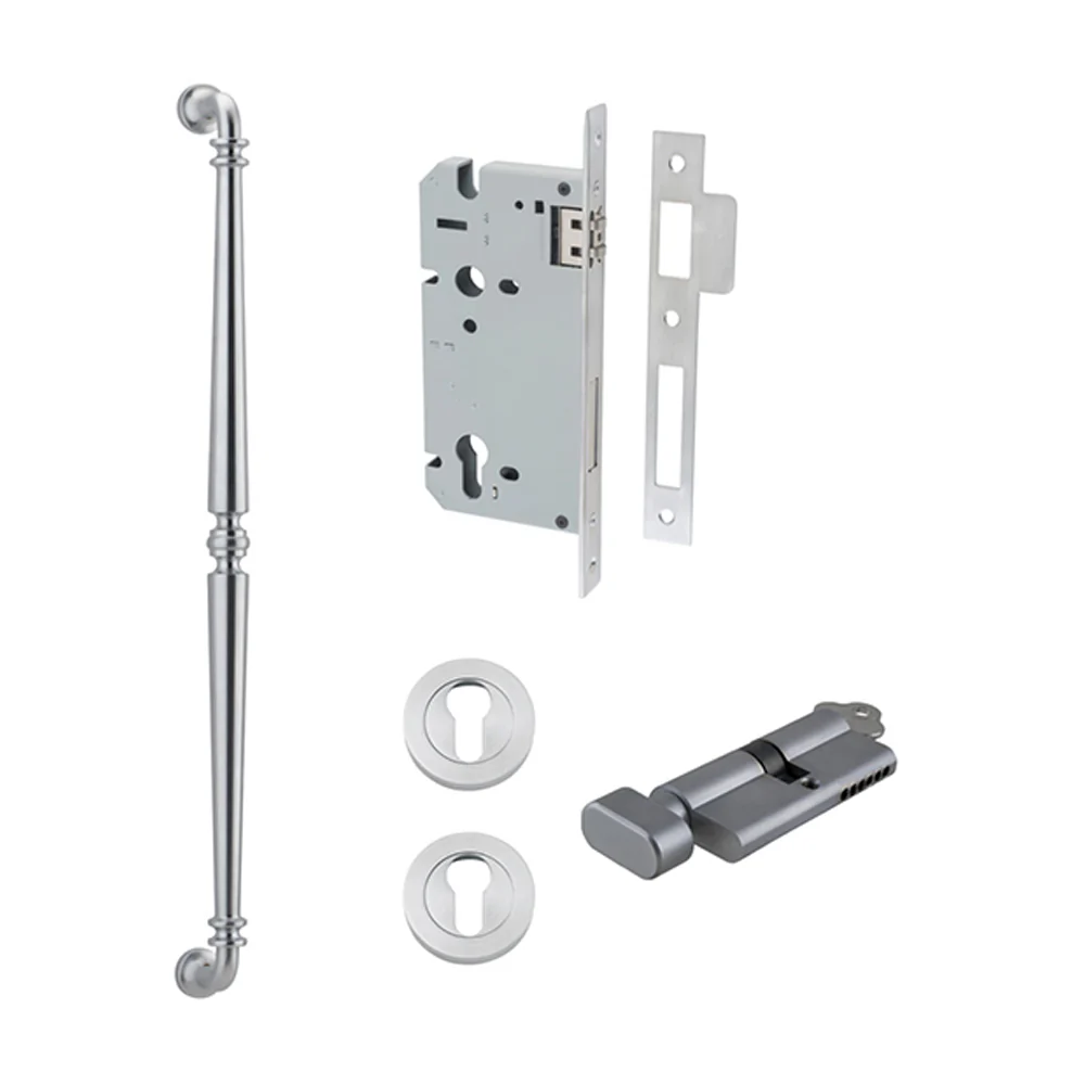 Iver Sarlat Door Pull Handle Entrance Kit Key/Thumb 600mm - Available in Various Finishes - Image 8
