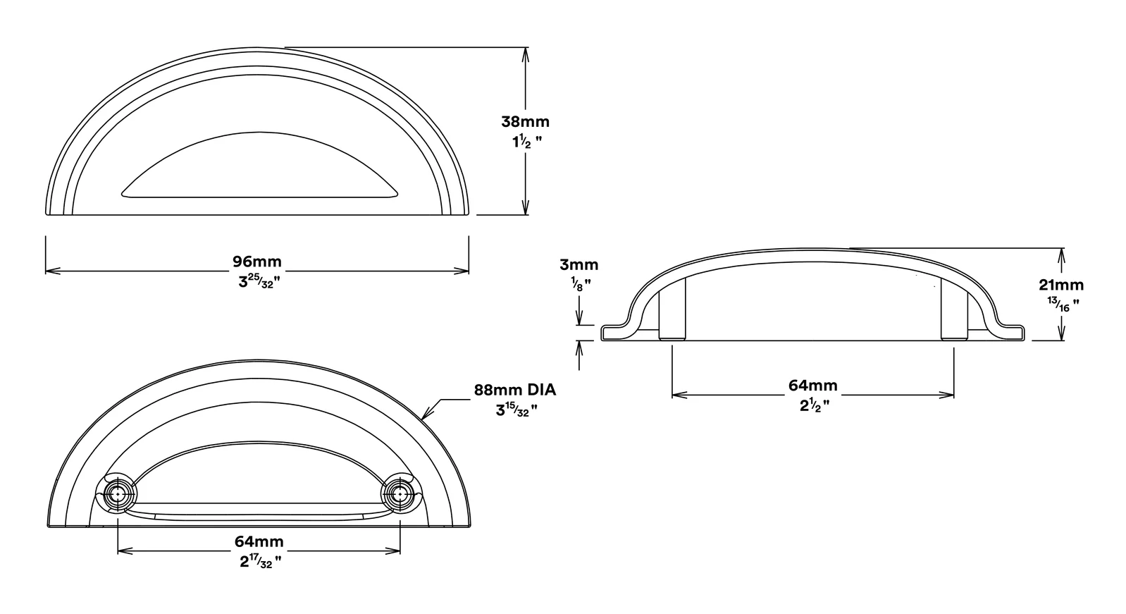 Iver Sarlat Drawer Cabinet Pull Handle - Available in Various Finishes - Image 4