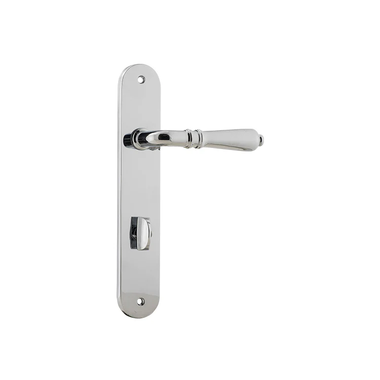 Iver Sarlat Lever Door Handle on Oval Backplate Chrome Plated - Image 4