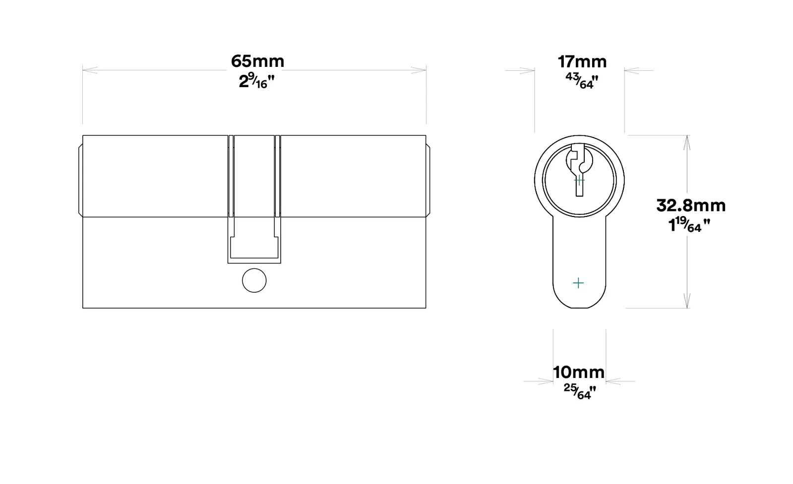 Iver Stirling Door Lever Handle on Oval Backplate Entrance Kit Key/Key - Image 4