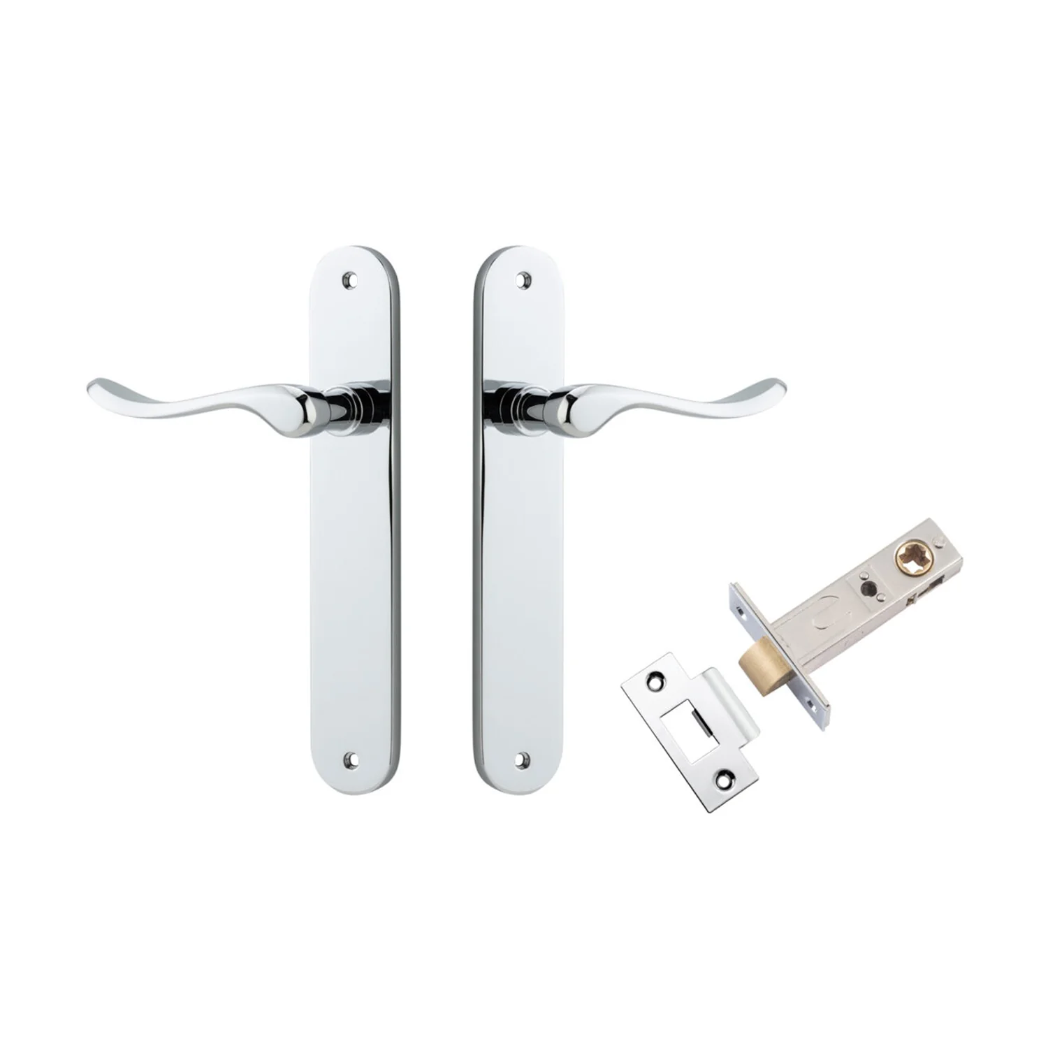 Iver Stirling Door Lever Handle on Oval Backplate Passage Kit - Available in Various Finishes - Image 10