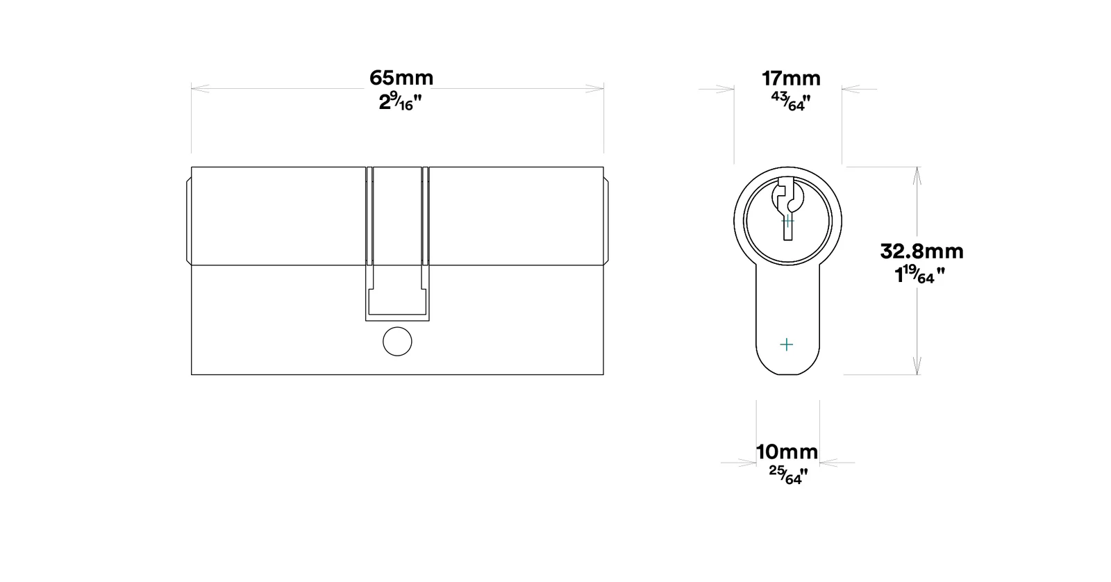 Iver Stirling Door Lever Handle on Round Rose Entrance Kit Key/Key - Available in Various Finishes - Image 4