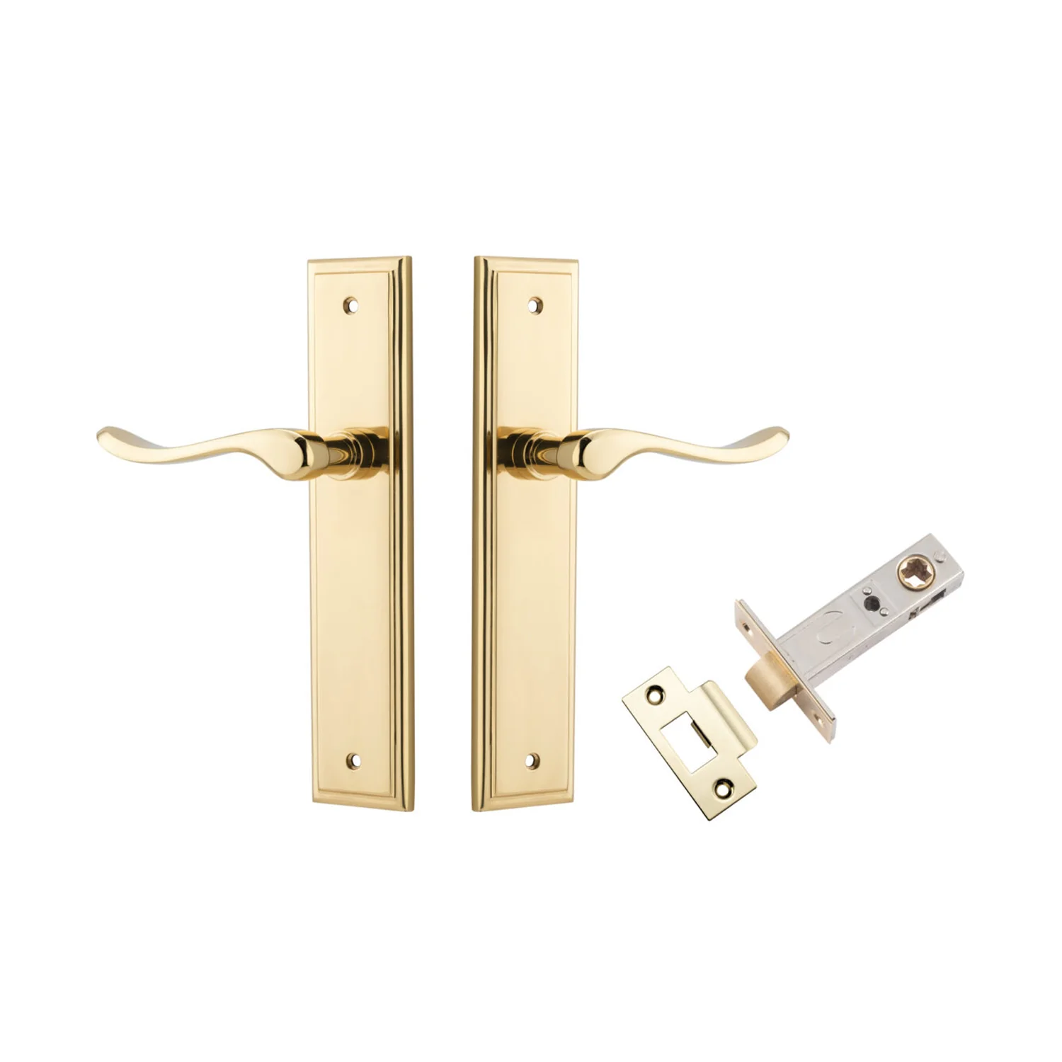 Iver Stirling Door Lever Handle on Stepped Backplate Passage Kit - Available in Various Finishes - Image 9
