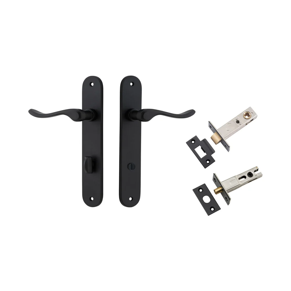 Iver Stirling Door Lever on Oval Backplate Privacy Kit with Turn - Available in Various Finishes - Image 9