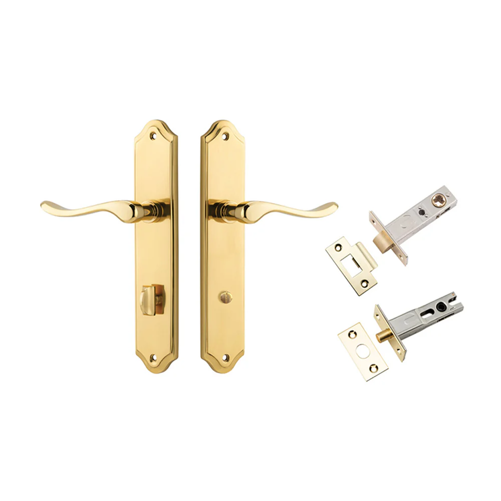 Iver Stirling Door Lever on Shouldered Backplate Privacy Kit with Turn - Image 10