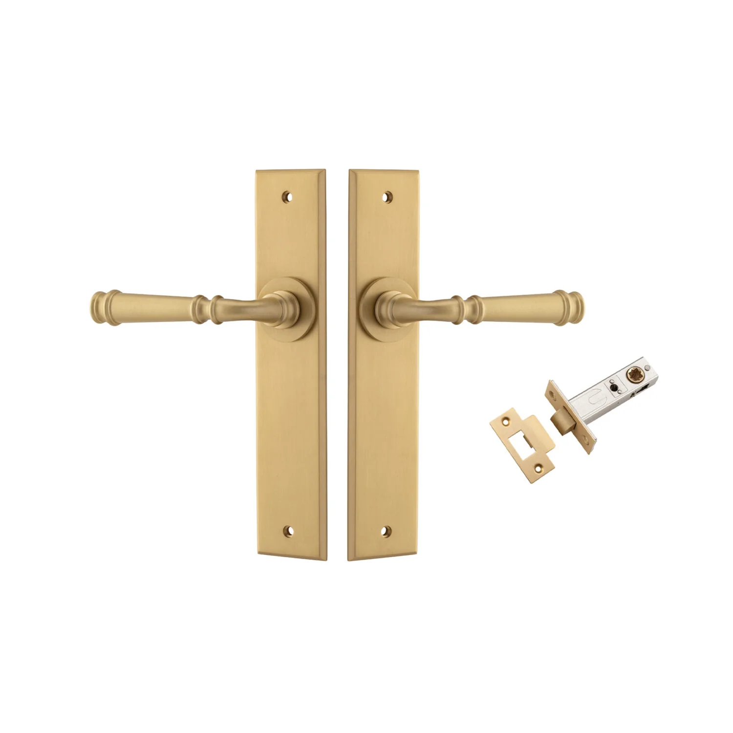 Iver Verona Door Lever Handle on Chamfered Backplate Passage Kit - Available in Various Finishes - Image 10