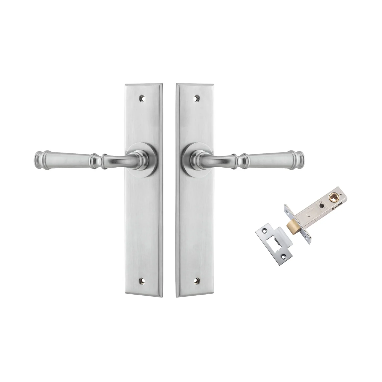 Iver Verona Door Lever Handle on Chamfered Backplate Passage Kit - Available in Various Finishes - Image 8