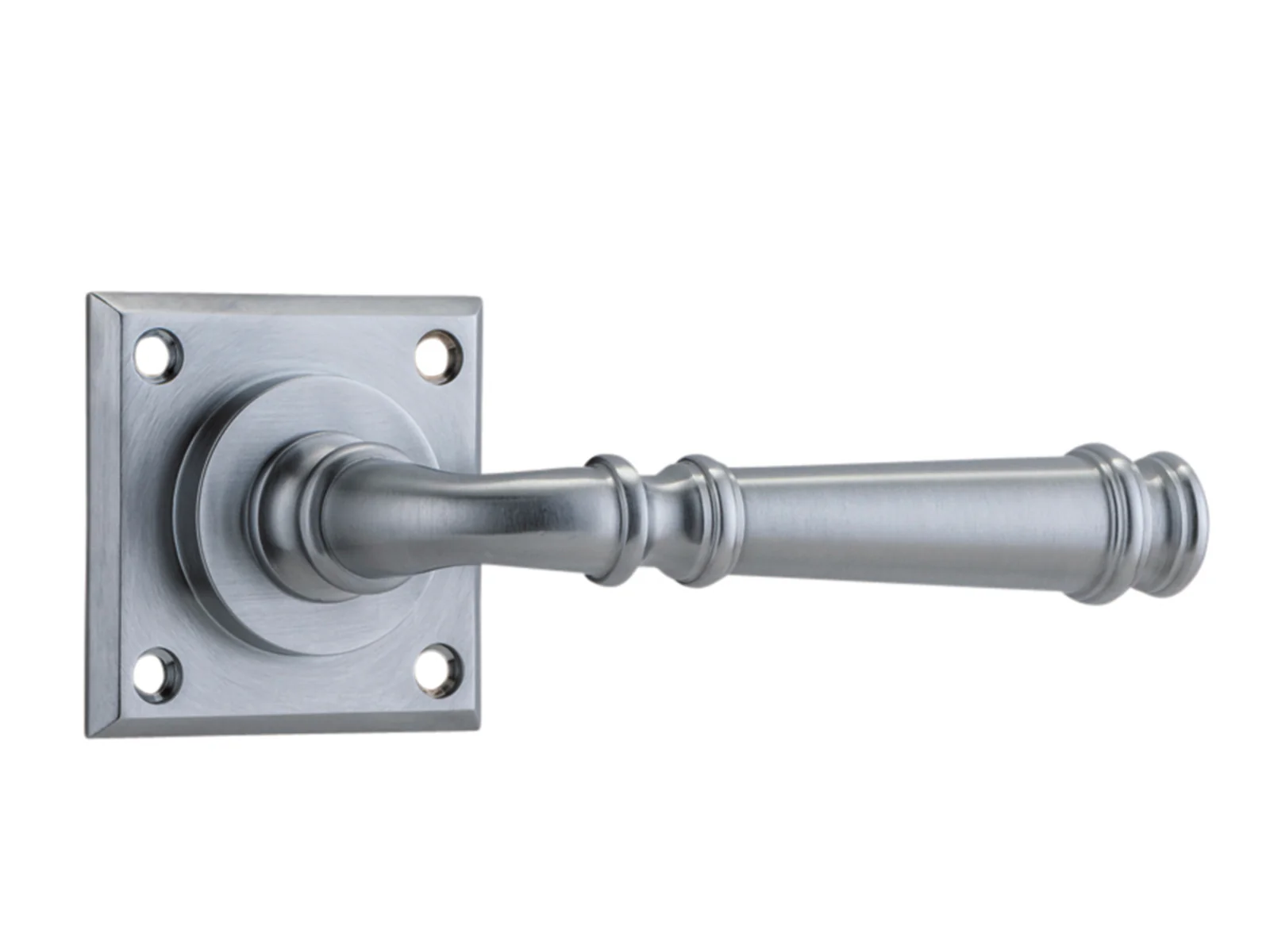 Iver Verona Door Lever Handle on Chamfered Square Backplate - Image 3