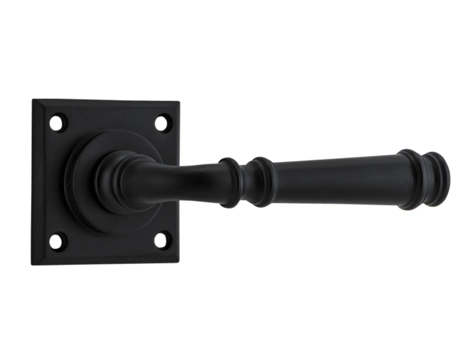 Iver Verona Door Lever Handle on Chamfered Square Backplate - Image 4