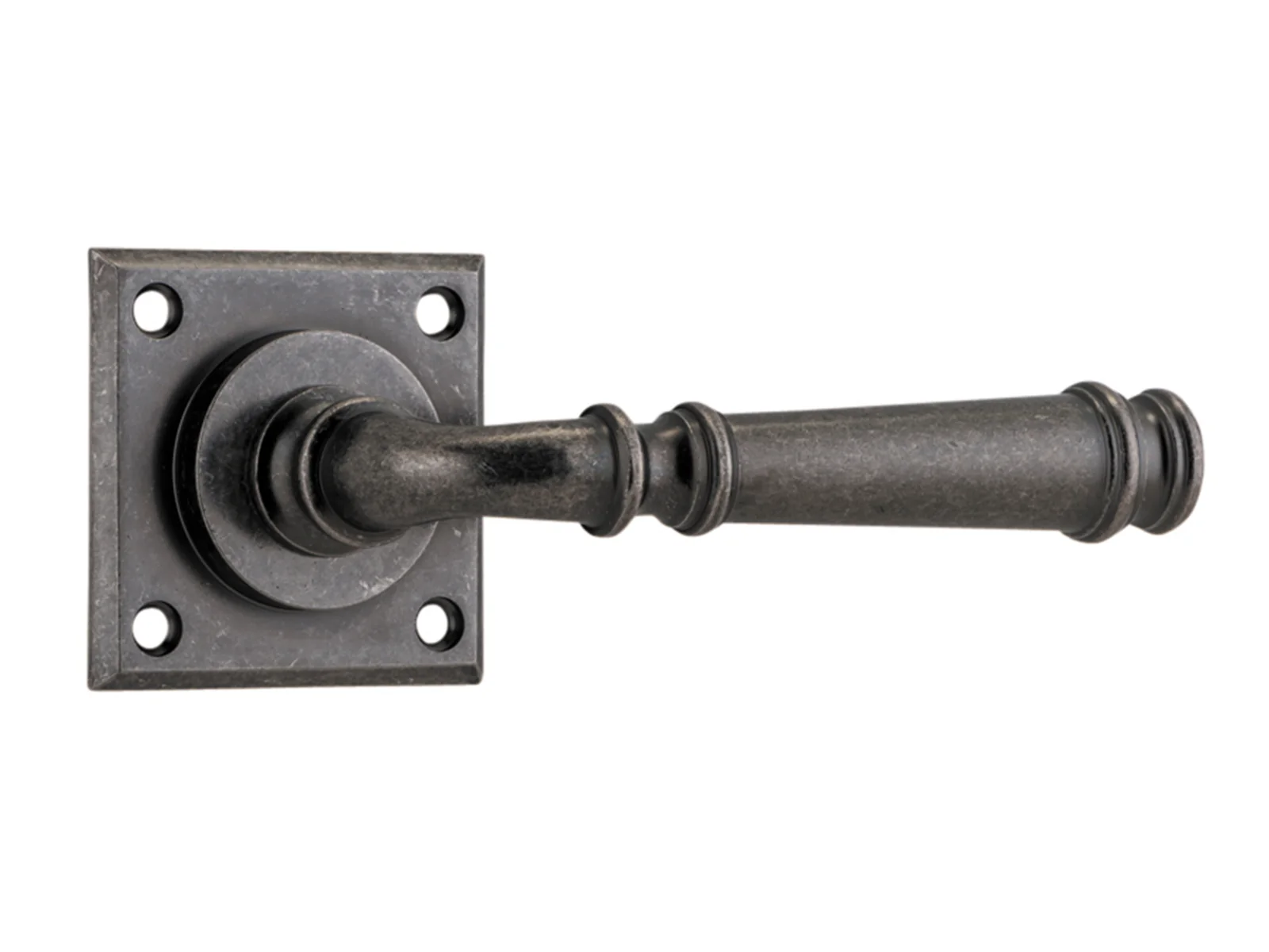 Iver Verona Door Lever Handle on Chamfered Square Backplate - Image 5
