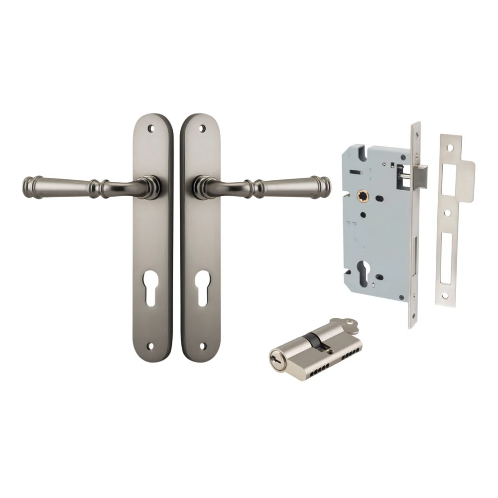 Iver Verona Door Lever Handle on Oval Backplate Entrance Kit Key/Key - Available in Various Finishes - Image 13