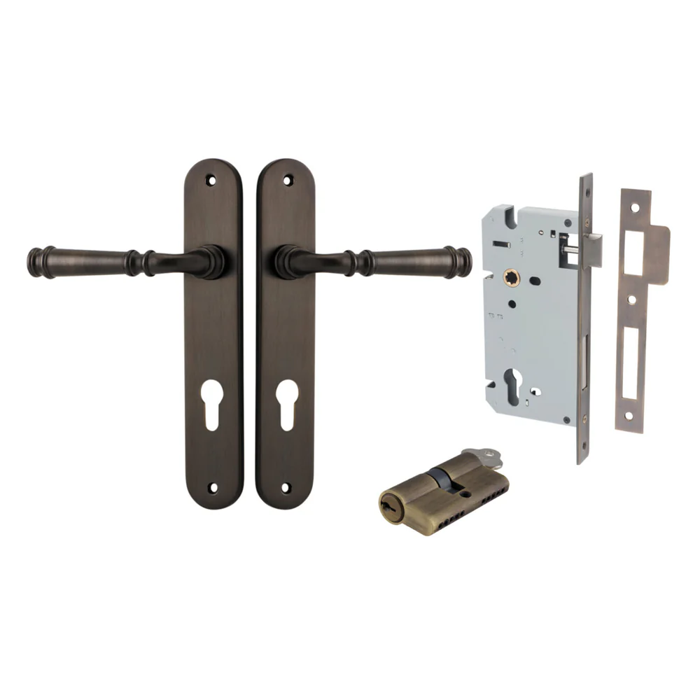 Iver Verona Door Lever Handle on Oval Backplate Entrance Kit Key/Key - Available in Various Finishes - Image 14