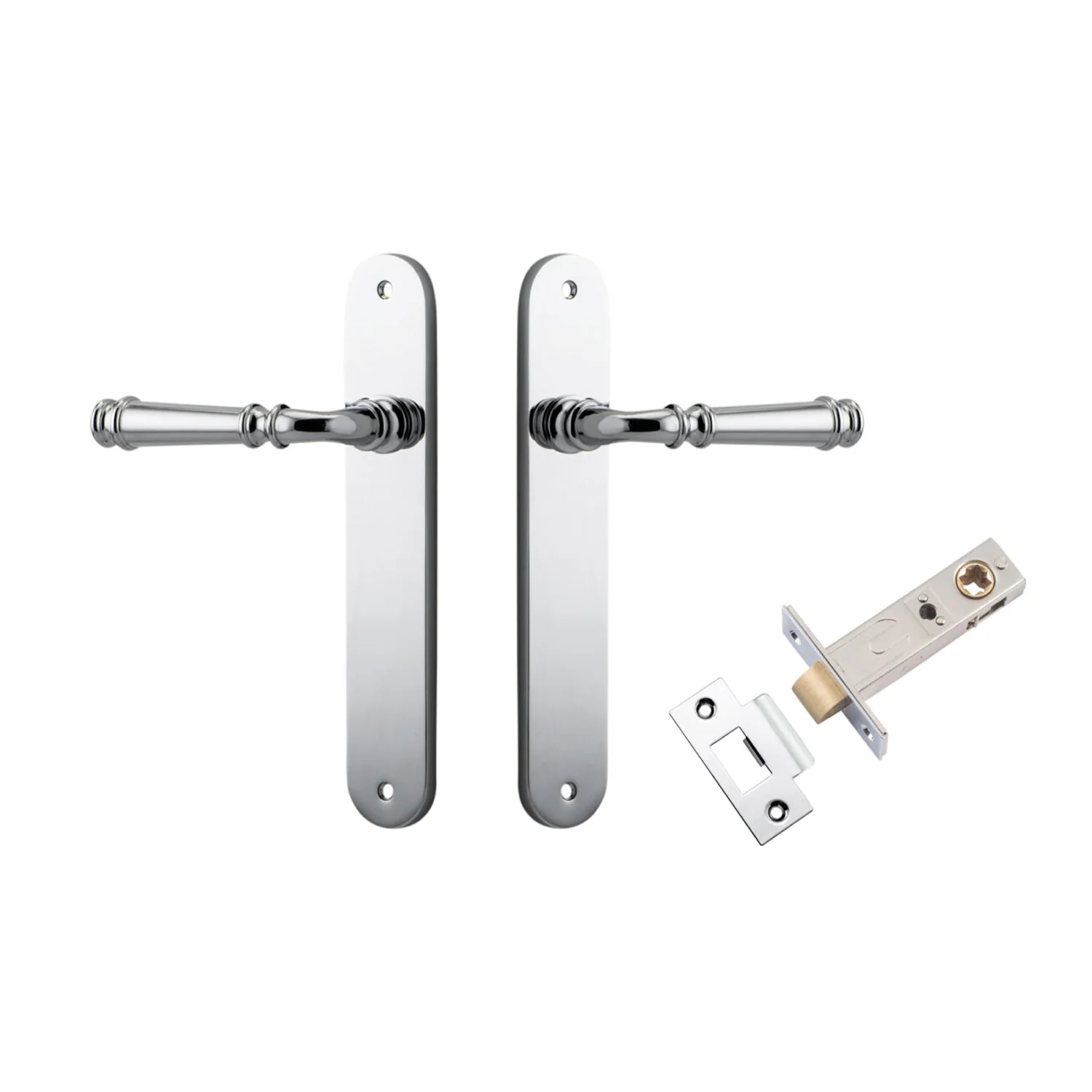 Iver Verona Door Lever Handle on Oval Backplate Passage Kit - Available in Various Finishes - Image 10