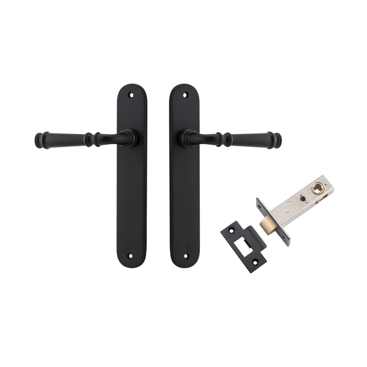 Iver Verona Door Lever Handle on Oval Backplate Passage Kit - Available in Various Finishes - Image 8