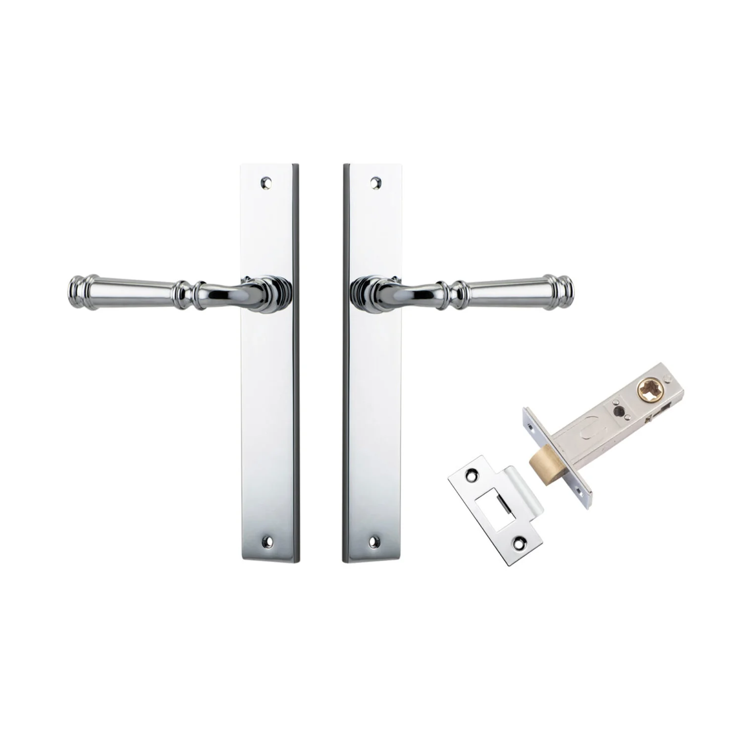 Iver Verona Door Lever Handle on Rectangular Backplate Passage Kit - Available in Various Finishes - Image 10