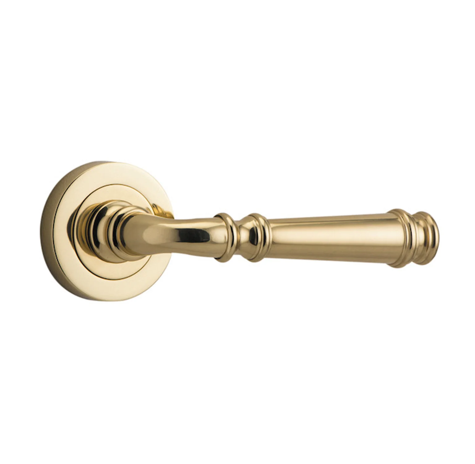 Iver Verona Door Lever Handle on Round Rose Pair - Image 3