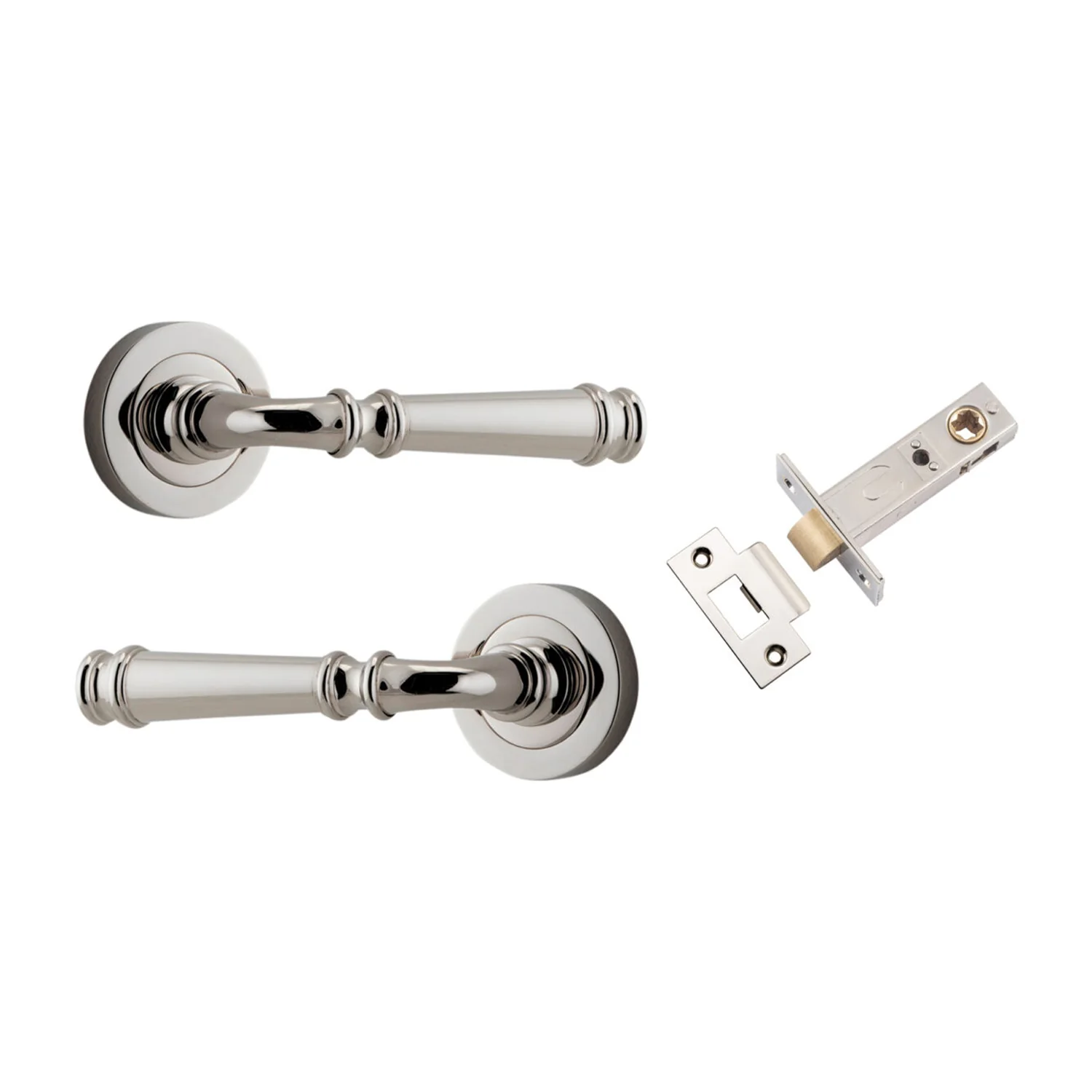 Iver Verona Door Lever Handle on Round Rose Passage Kit - Available in Various Finishes - Image 11