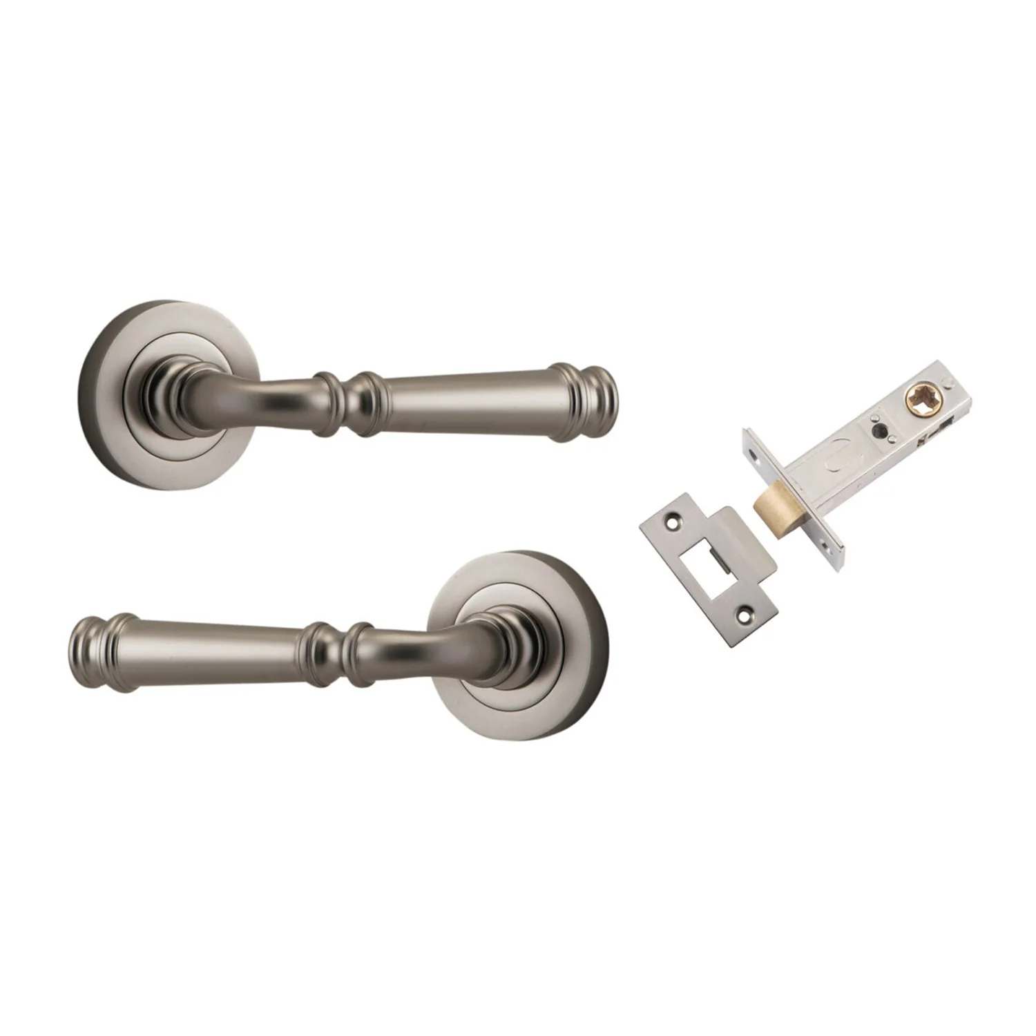 Iver Verona Door Lever Handle on Round Rose Passage Kit - Available in Various Finishes - Image 12