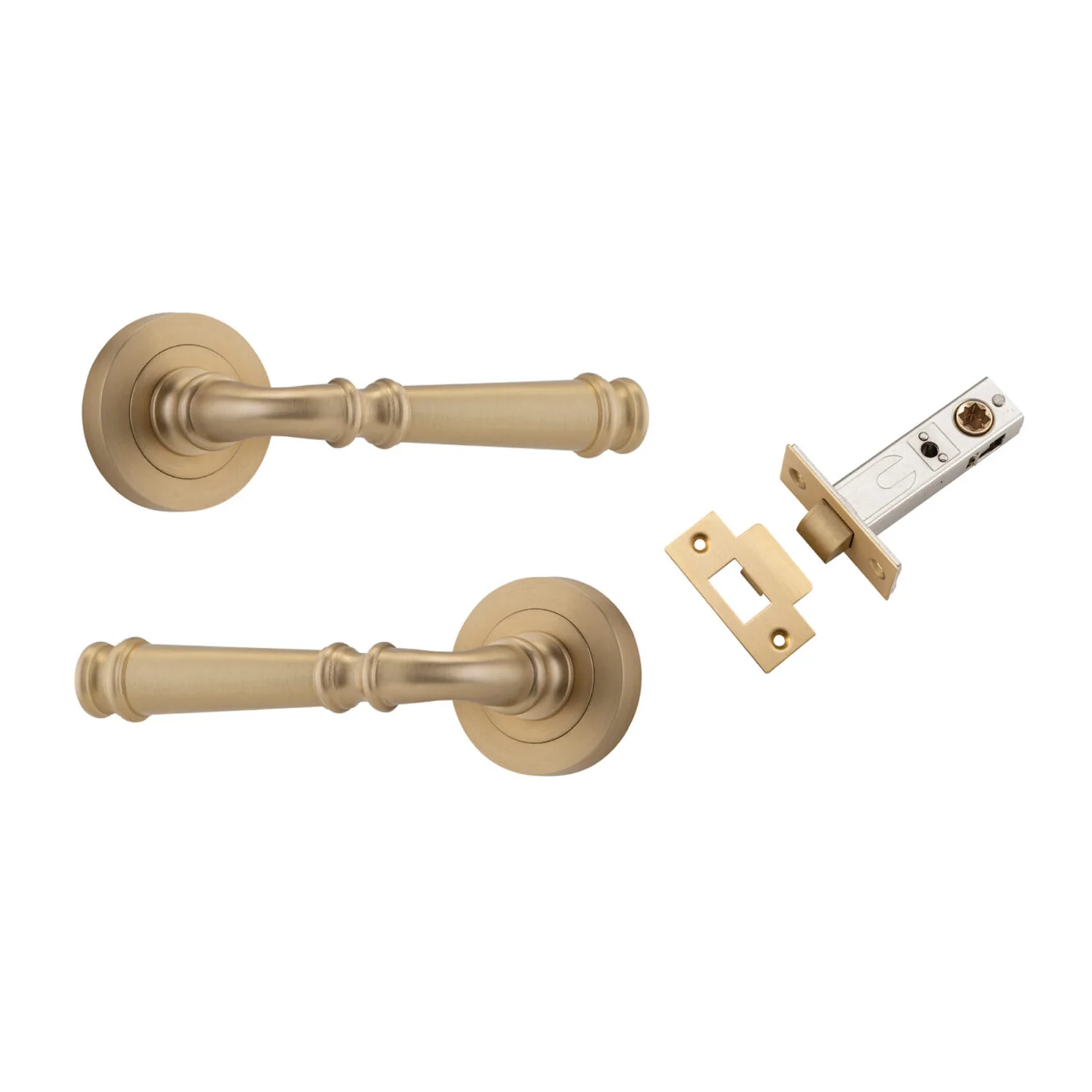 Iver Verona Door Lever Handle on Round Rose Passage Kit - Available in Various Finishes - Image 5