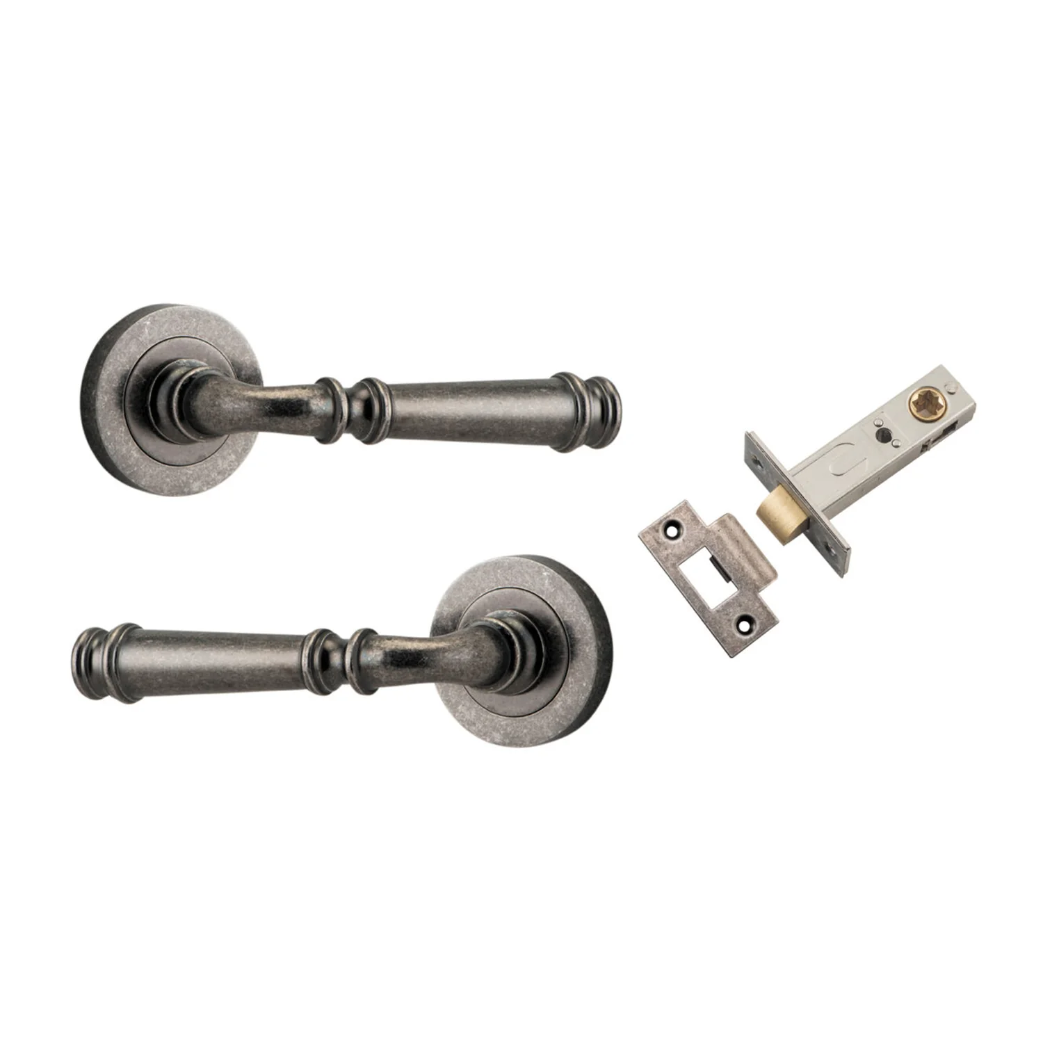Iver Verona Door Lever Handle on Round Rose Passage Kit - Available in Various Finishes - Image 7