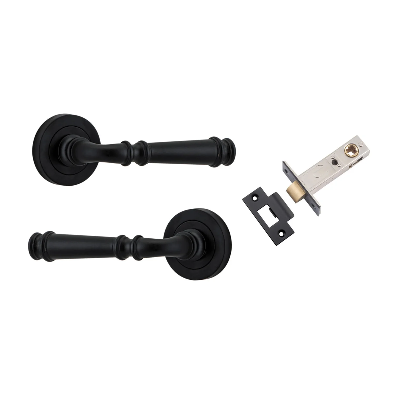 Iver Verona Door Lever Handle on Round Rose Passage Kit - Available in Various Finishes - Image 8