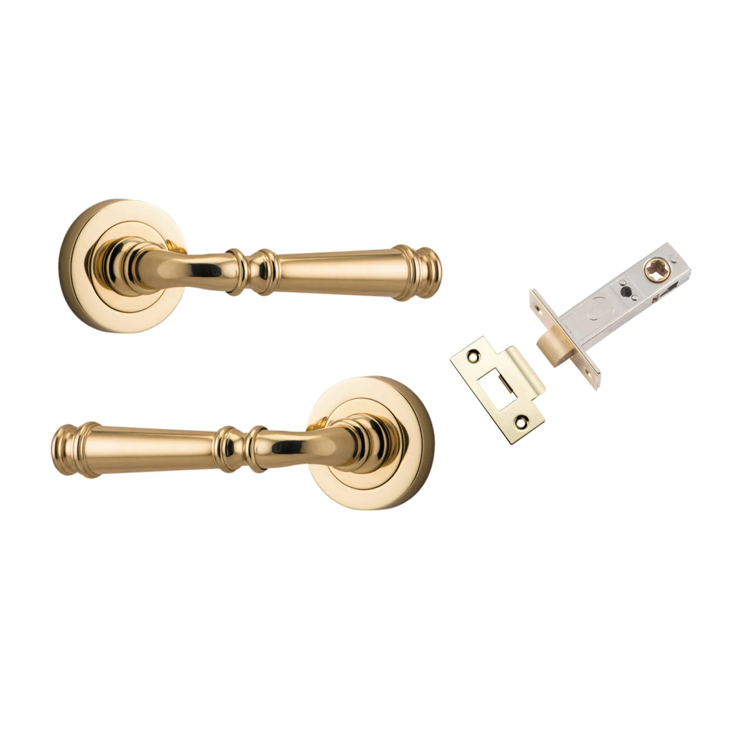 Iver Verona Door Lever Handle on Round Rose Passage Kit - Available in Various Finishes - Image 9