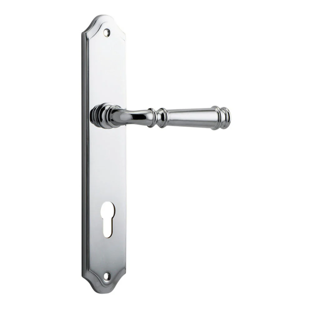 Iver Verona Door Lever Handle on Shouldered Backplate Chrome Plated - Image 4
