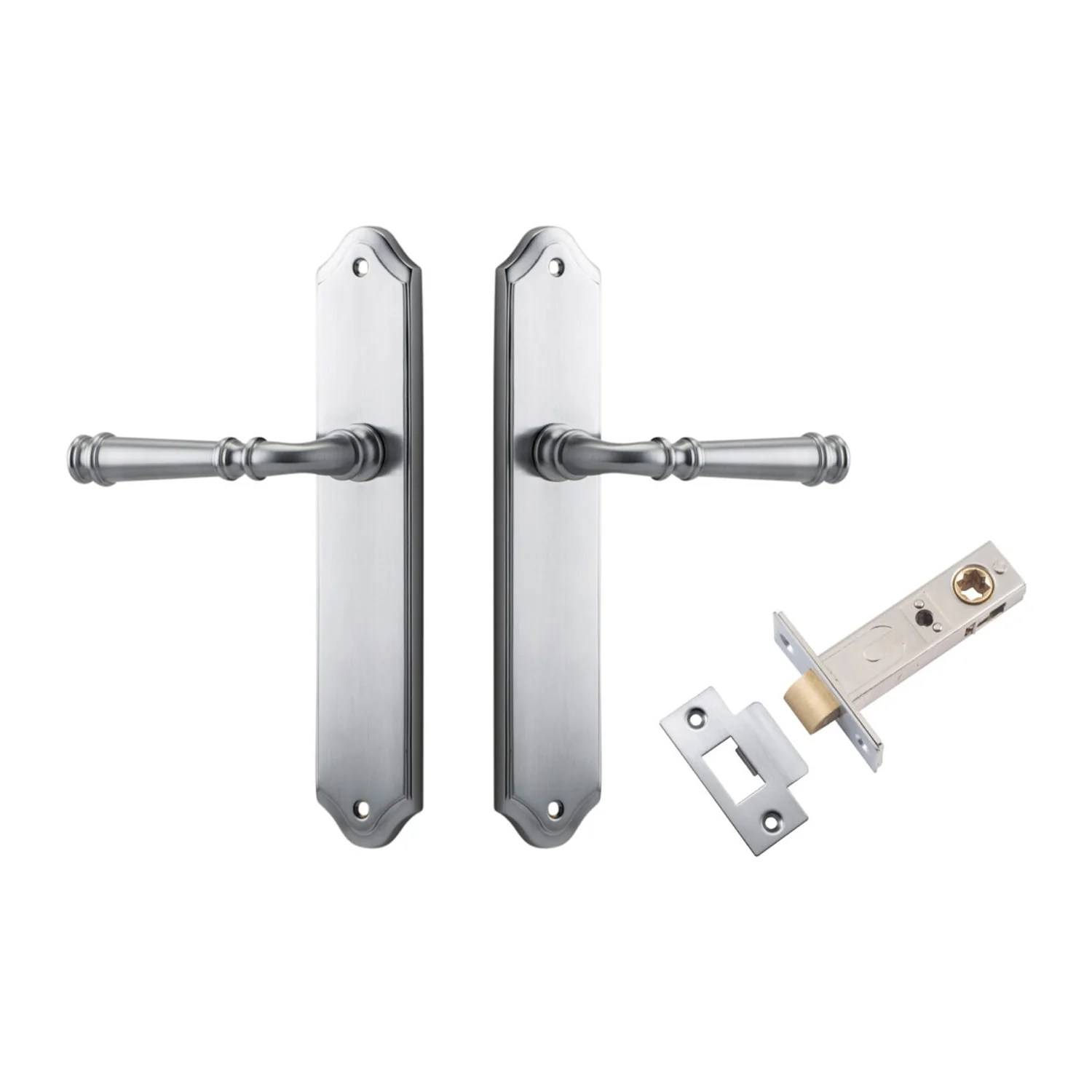 Iver Verona Door Lever Handle on Shouldered Backplate Passage Kit - Available in Various Finishes - Image 6