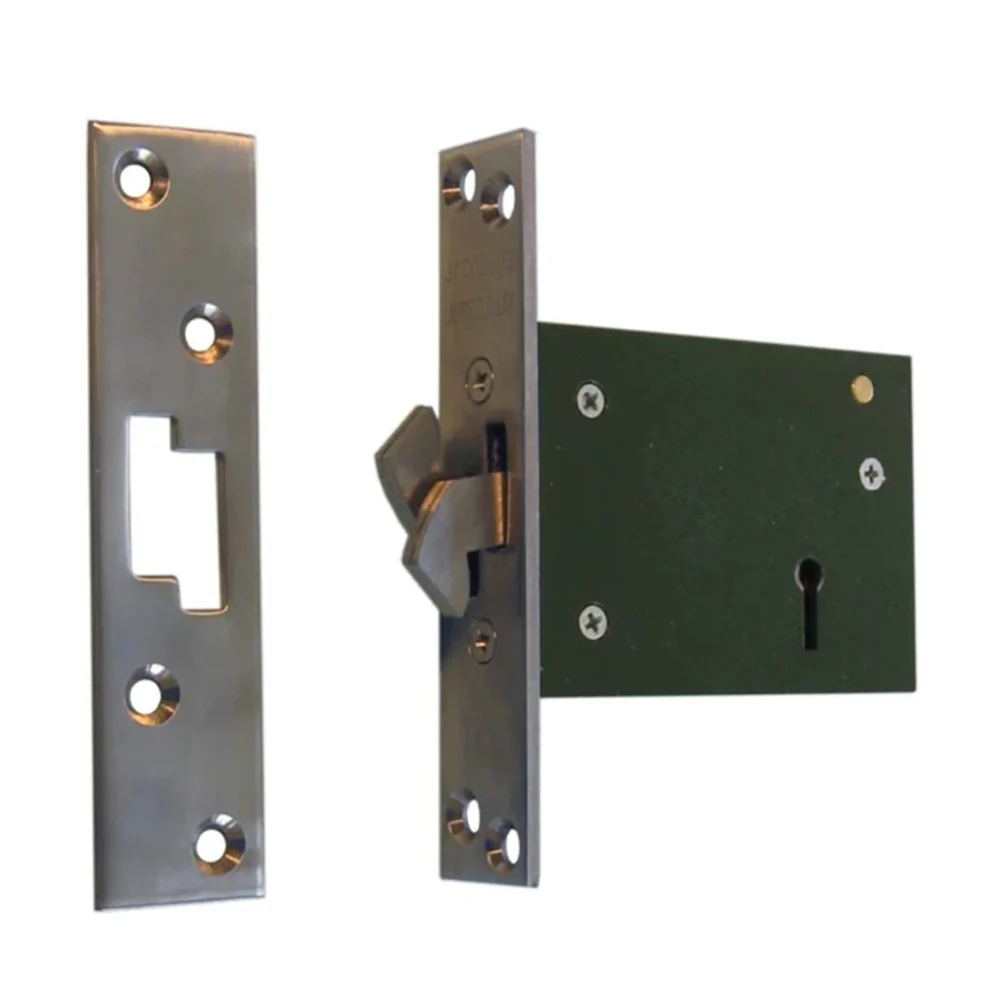 Jacksons 5 Lever Claw Sliding Door Lock Satin Chrome JMHSL5SC - Available in 46mm and 60mm - Image 4