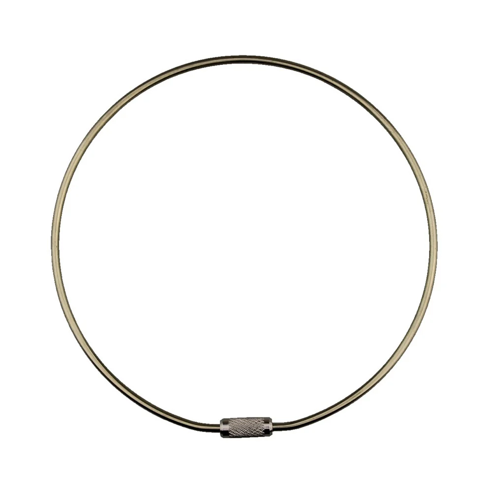 Jailers Key Ring *SINGLE* Polished Chrome KR-J120MM