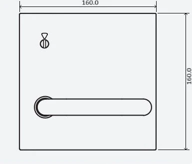 Dormakaba 1500 Plate With Indicating Slot And 20 Lever - Available in Left and Right Handing - Image 2