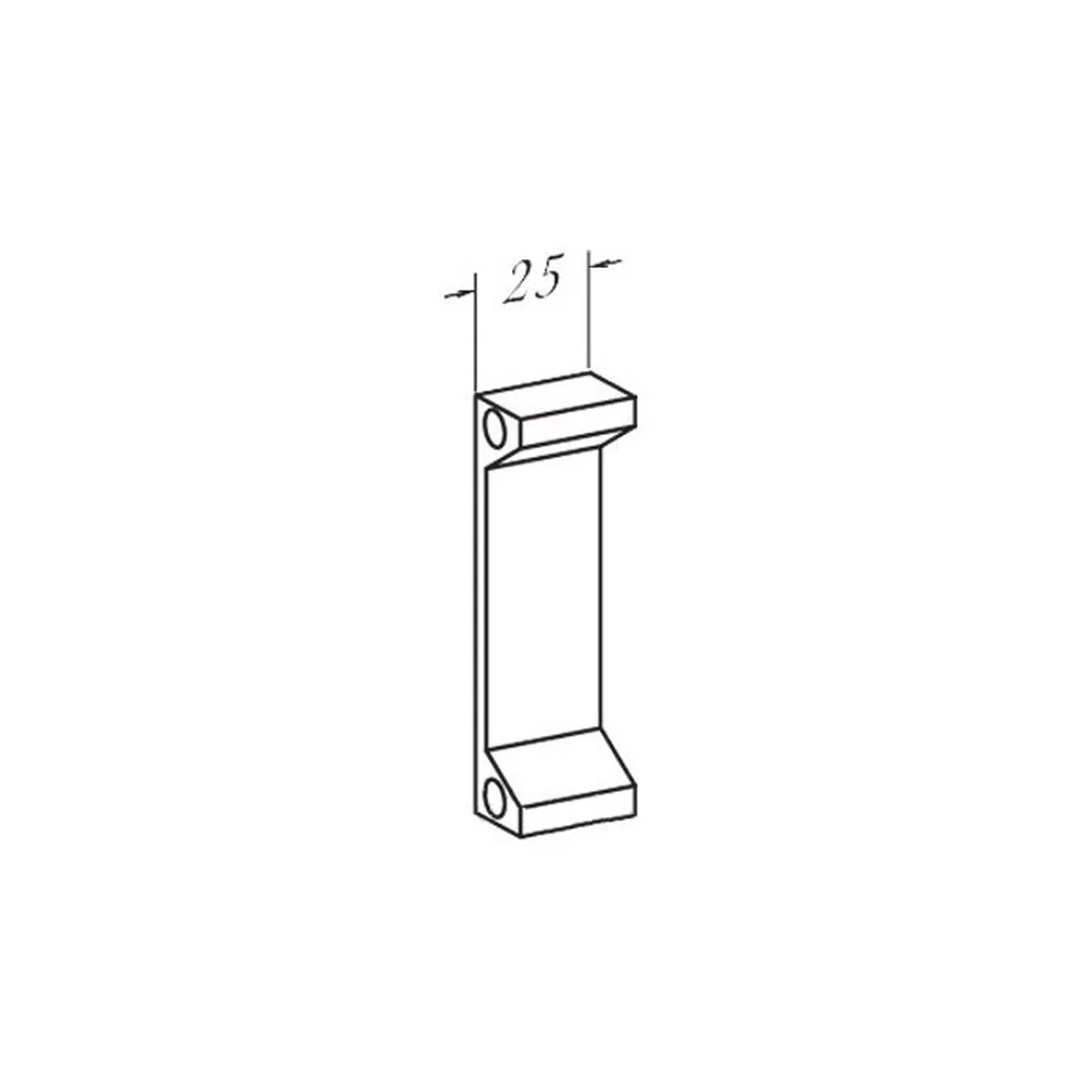 Dormakaba Extension Lip 25mm To Suit KES2200 KES200Z Electric Strike Black KESLP2225 - Image 2