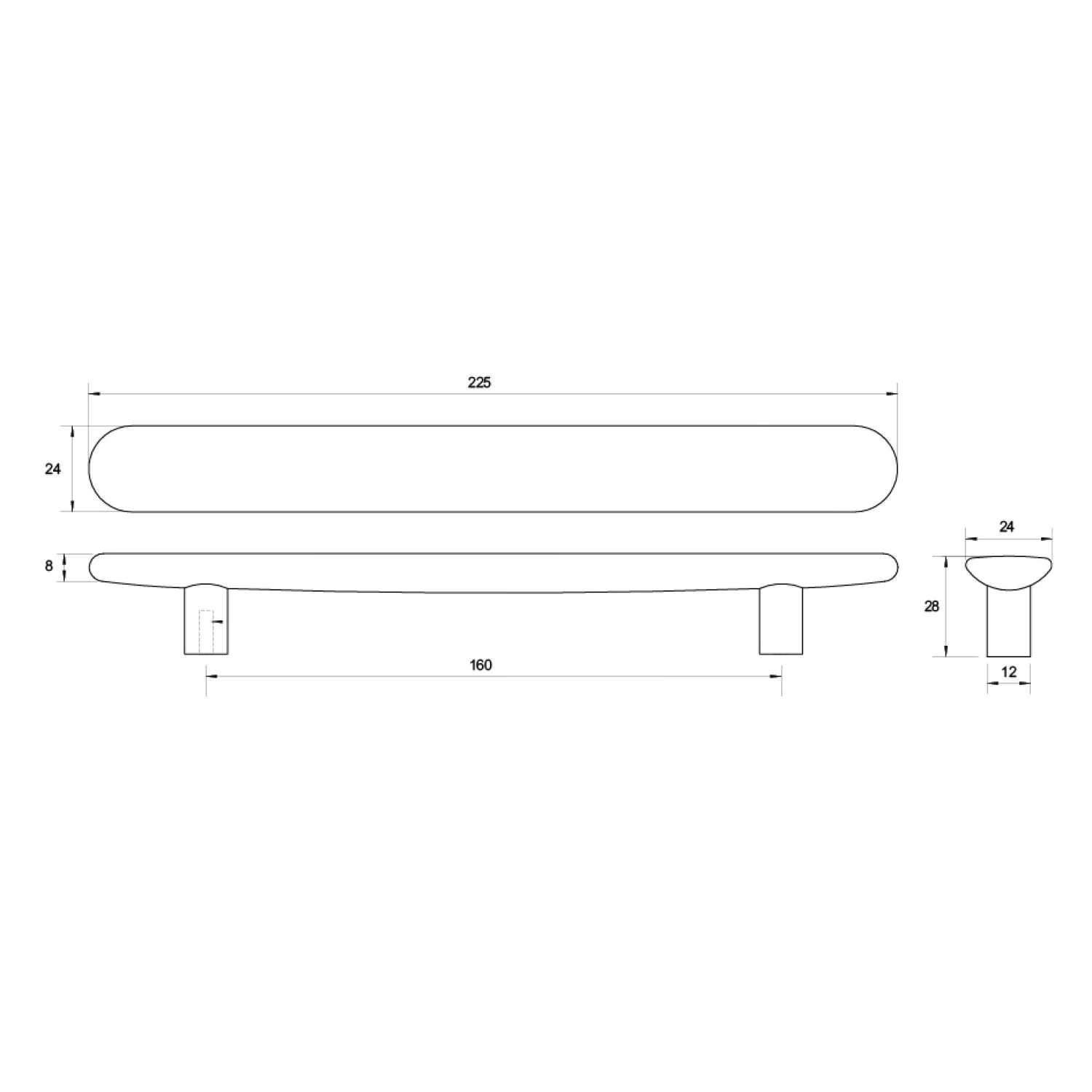 Kethy Brutus Cabinet Handle L7866 - Available in Various Finishes - Image 2