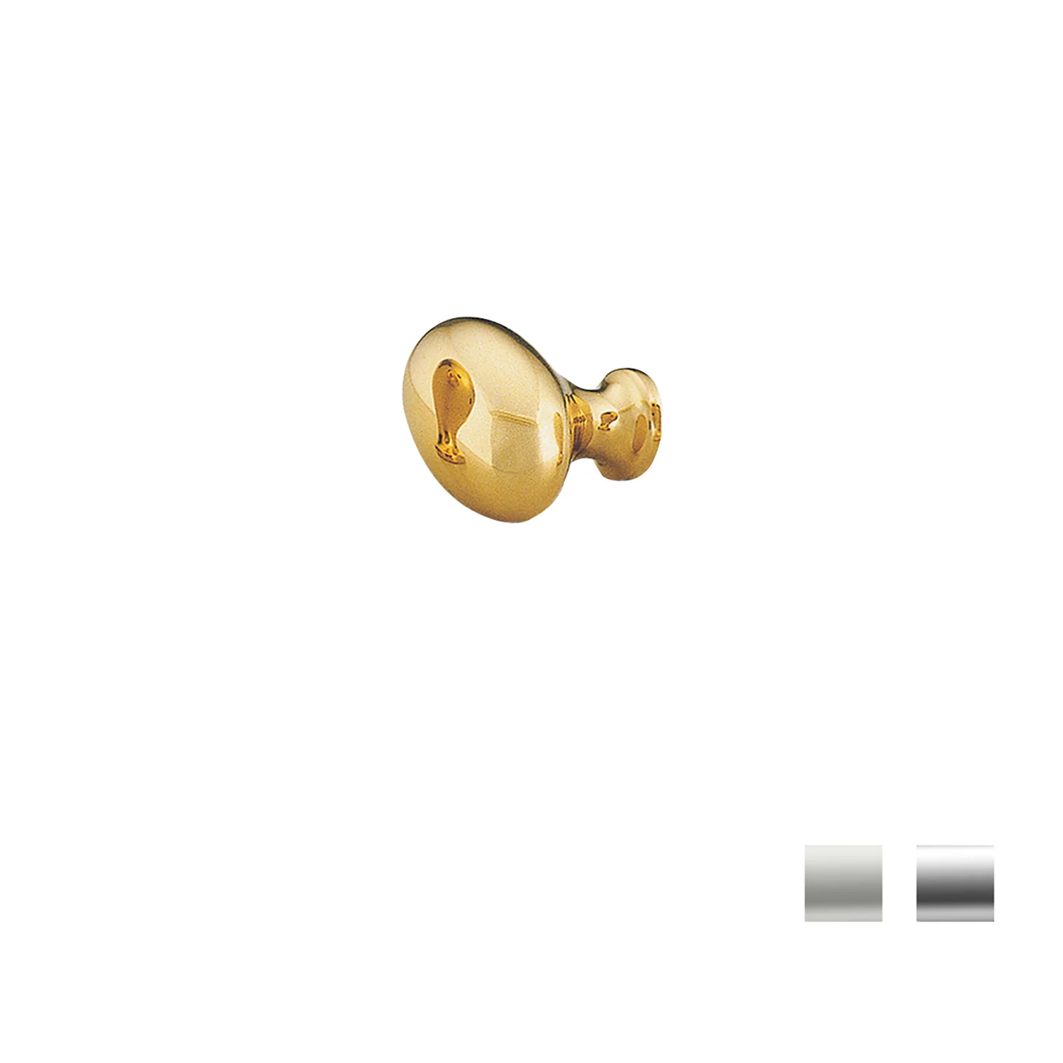 Kethy Cabinet Brass Knob Egg BK37 - Available in Various Finishes and Sizes