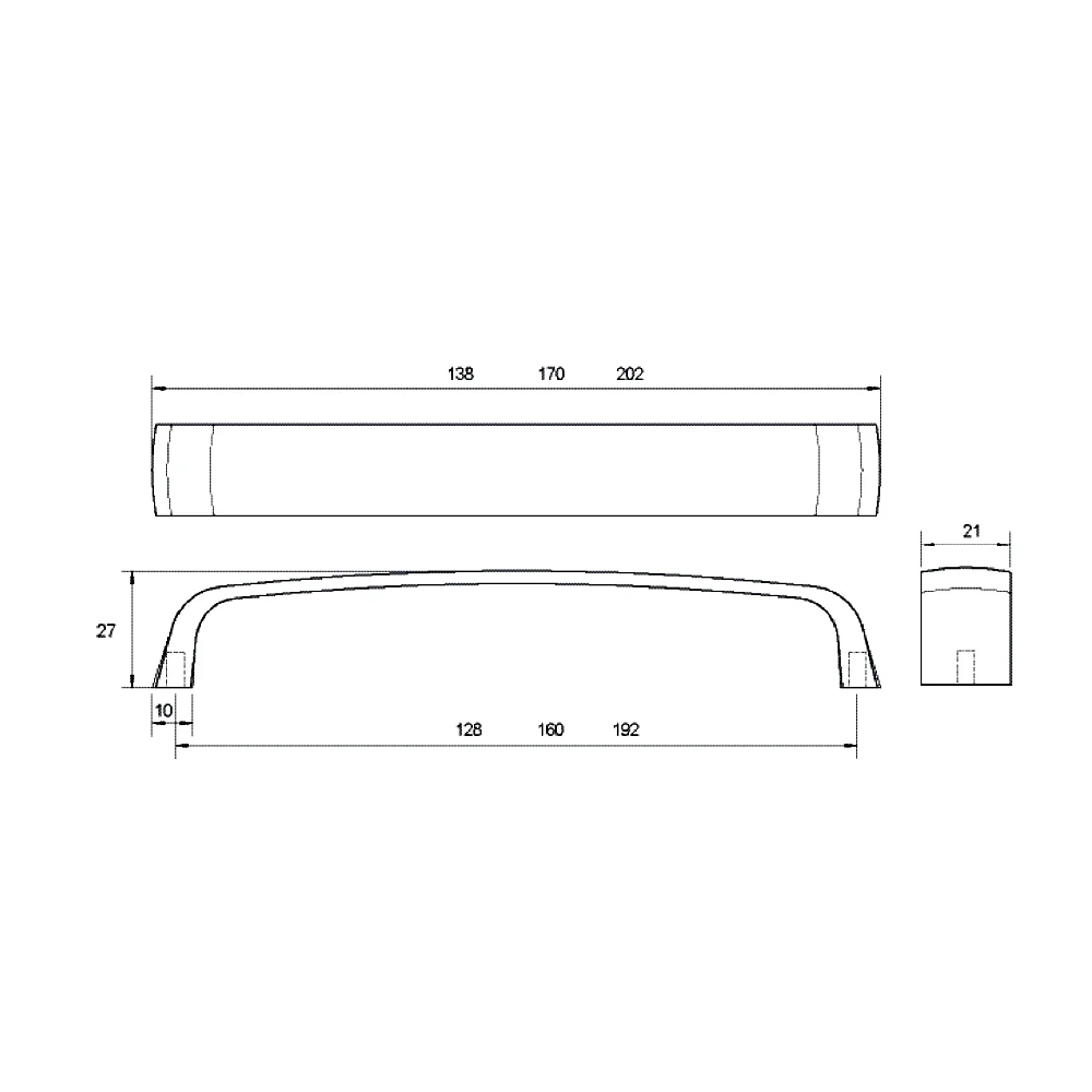 Kethy Cromer Cabinet Pull Handle D895 - Available in Various Finishes and Sizes - Image 2