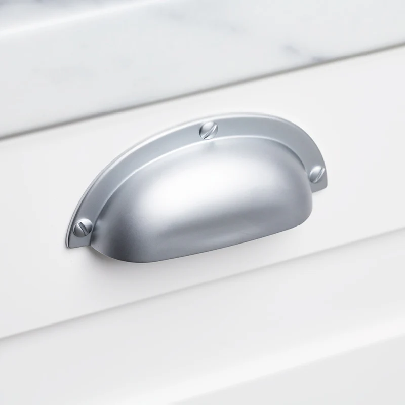 Kethy D369 Traditional Shell Cabinet Handle - Available in Various Finishes - Image 2