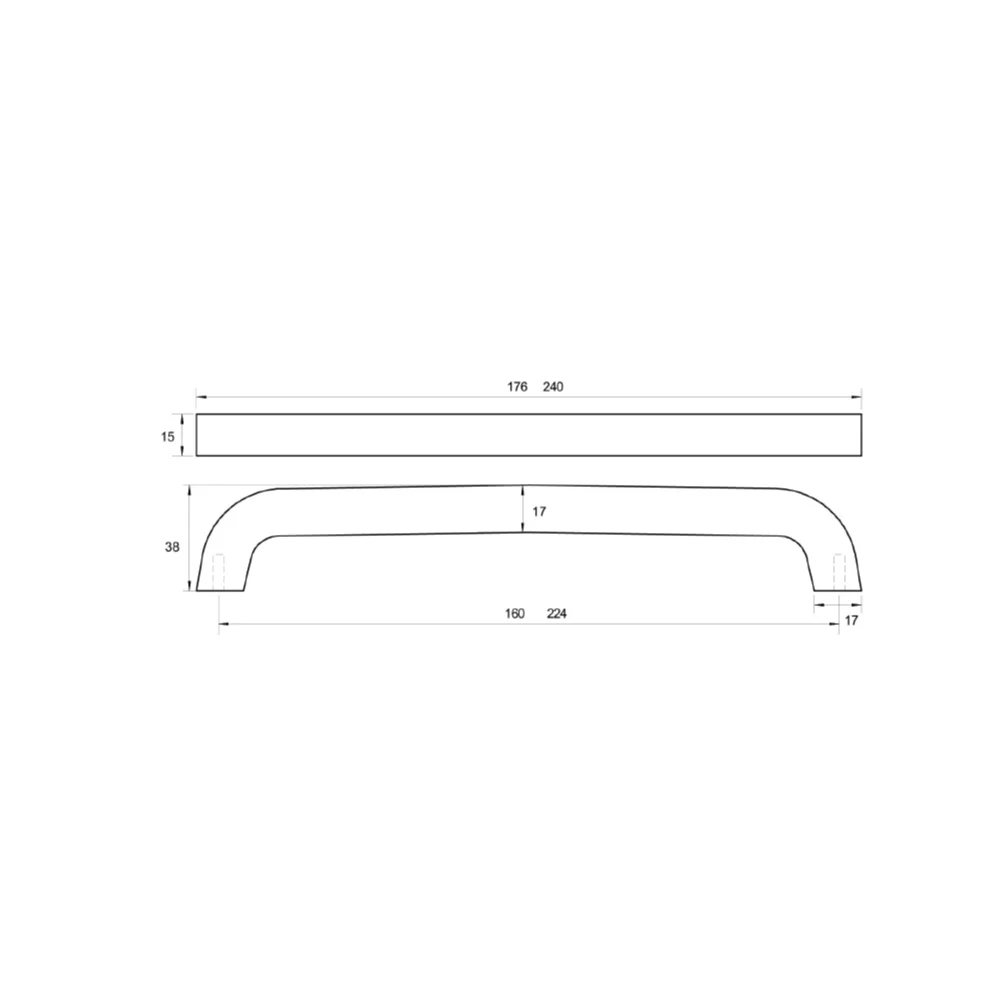 Kethy Harden Cabinet Handle L7796 - Available in Various Finishes and Sizes - Image 2