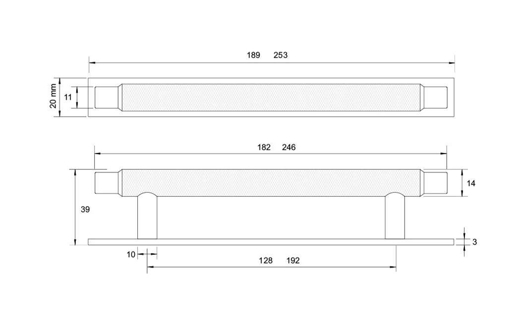 Kethy Herning Pull Handle on Backplate - Available in Various Finishes and Sizes - Image 2