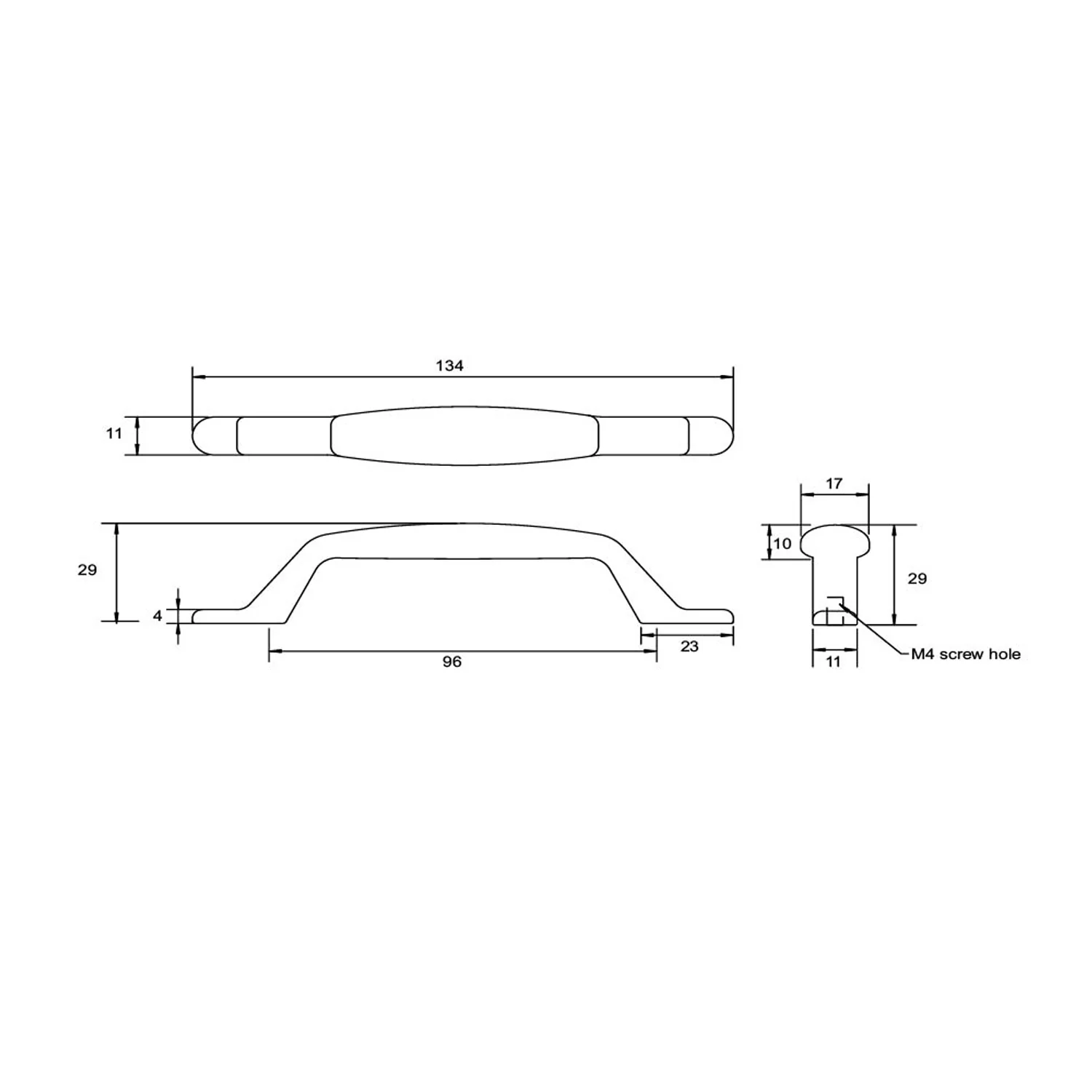 Kethy HT015 Avila Angled Handle 96mm - Available In Various Finishes - Image 2