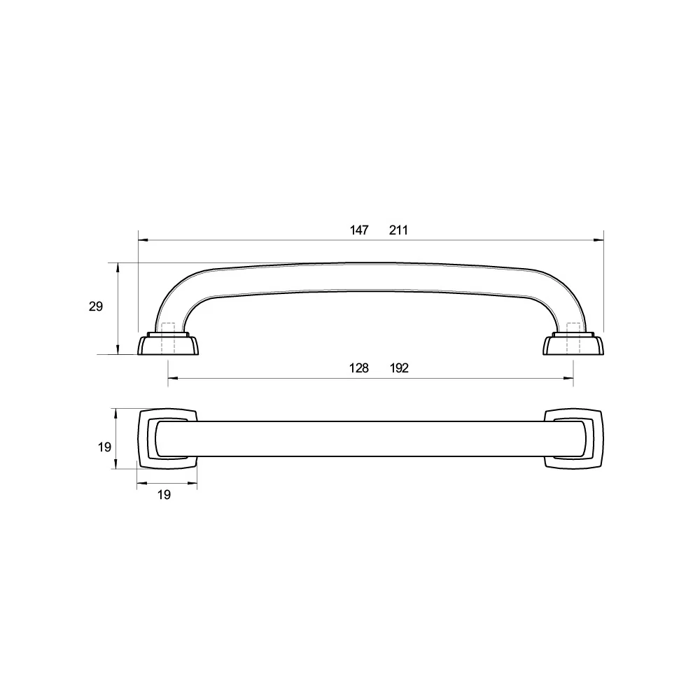 Kethy HT576 Darwen Cabinet Pull Handle - Available In Various Finishes and Sizes - Image 2