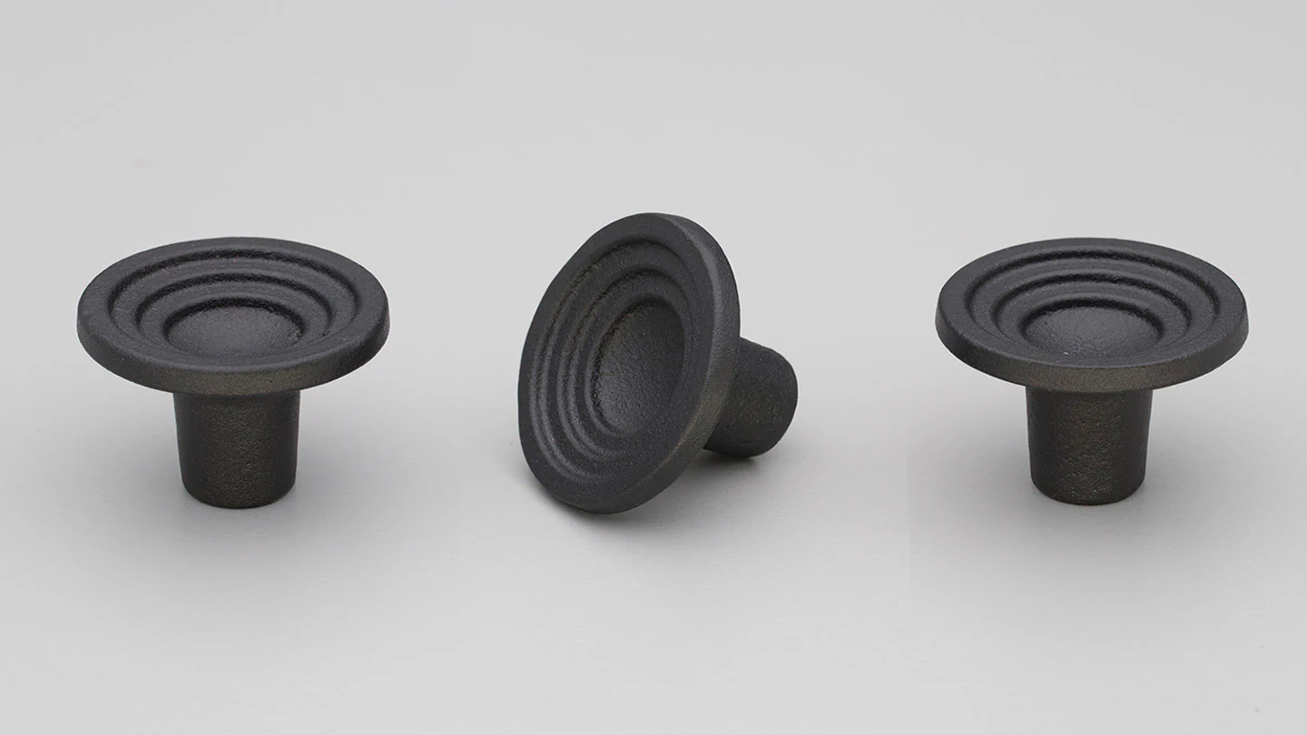 Kethy Iron Knob 46mm dia Black L842/46-BKIR