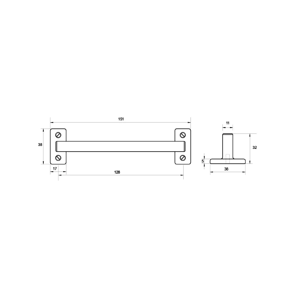 Kethy Perry Cabinet Handle HT831 - Available in Various Finishes - Image 2