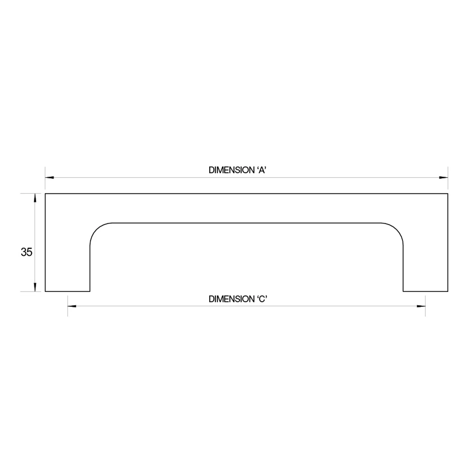 Kethy Pinta Cabinet Pull Handle - Available In Various Finishes and Sizes - Image 2