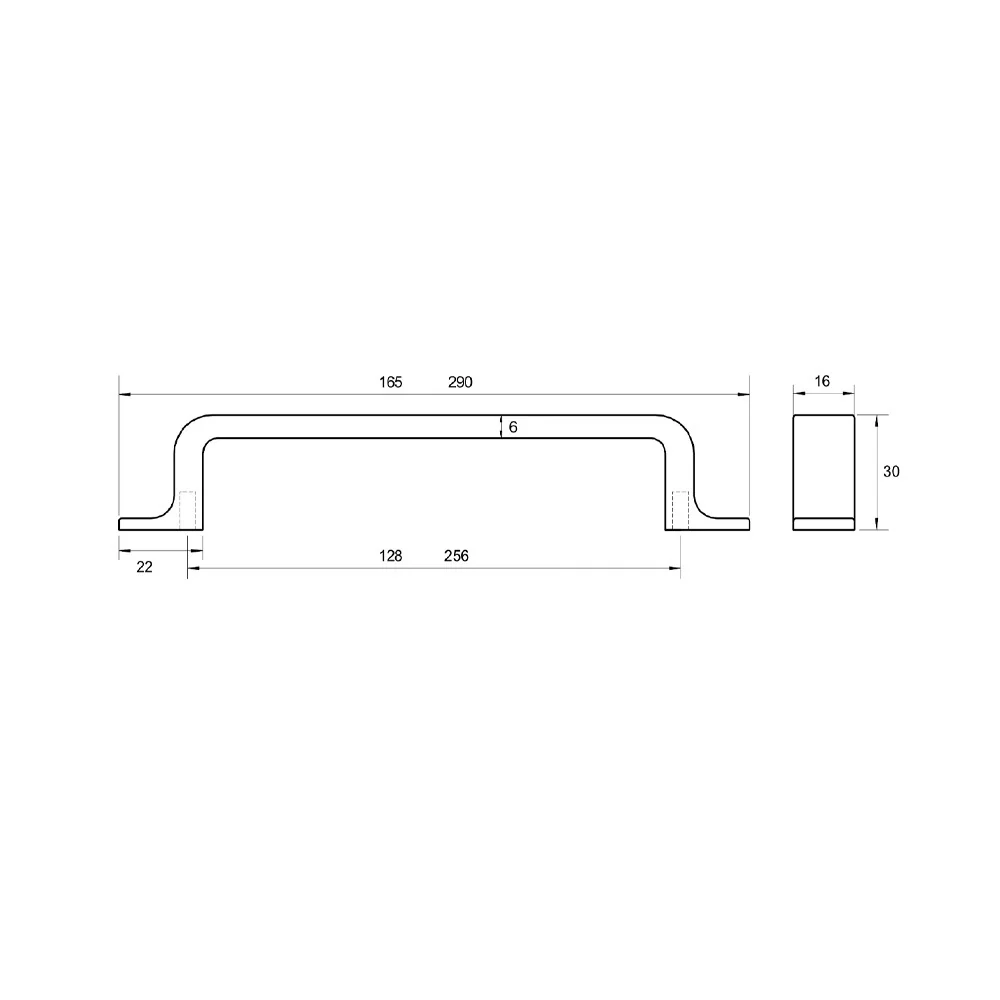 Kethy Rio Cabinet Pull Handle - Available in Various Sizes - Image 2